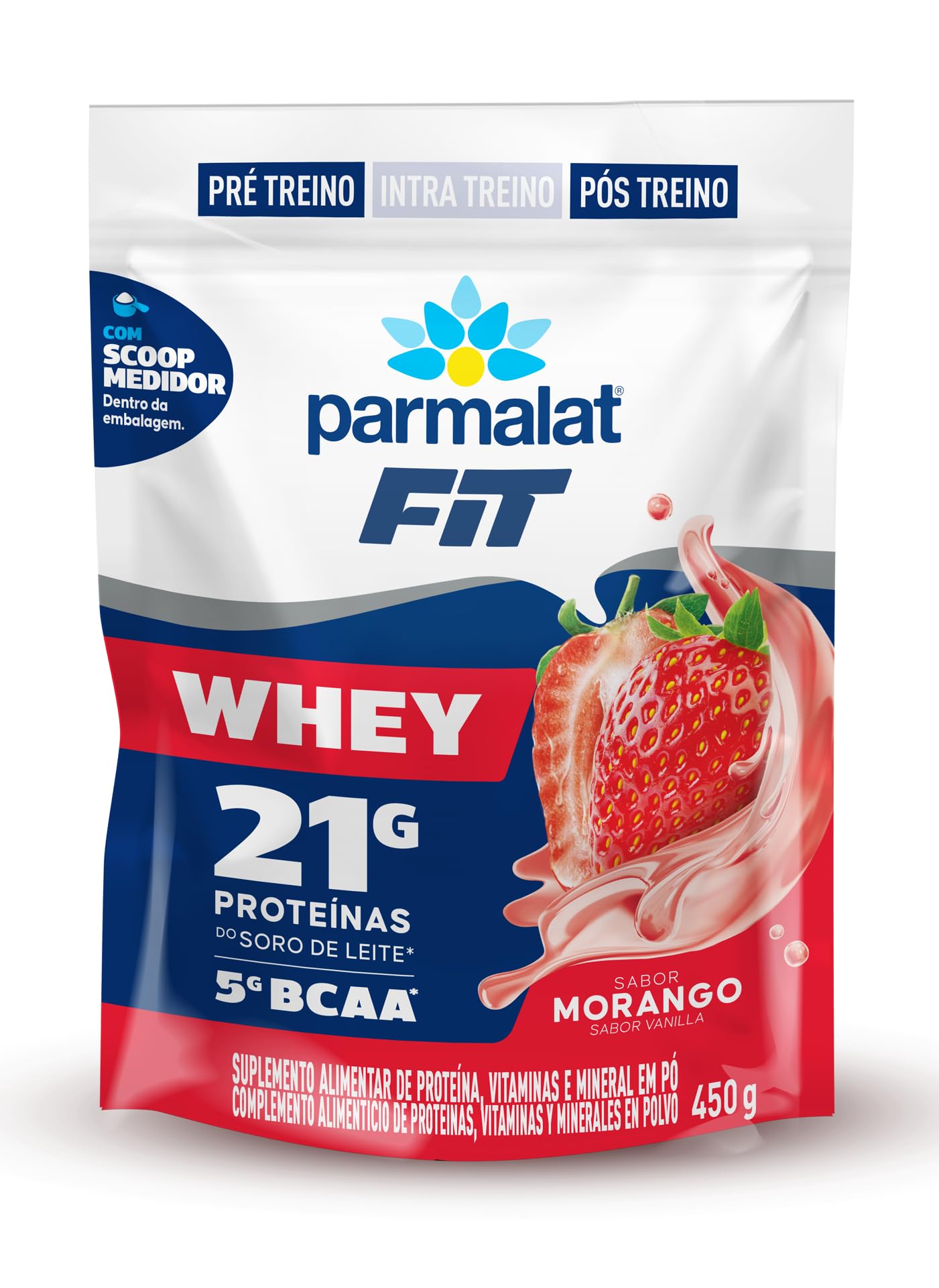 Whey Parmalat Morango
