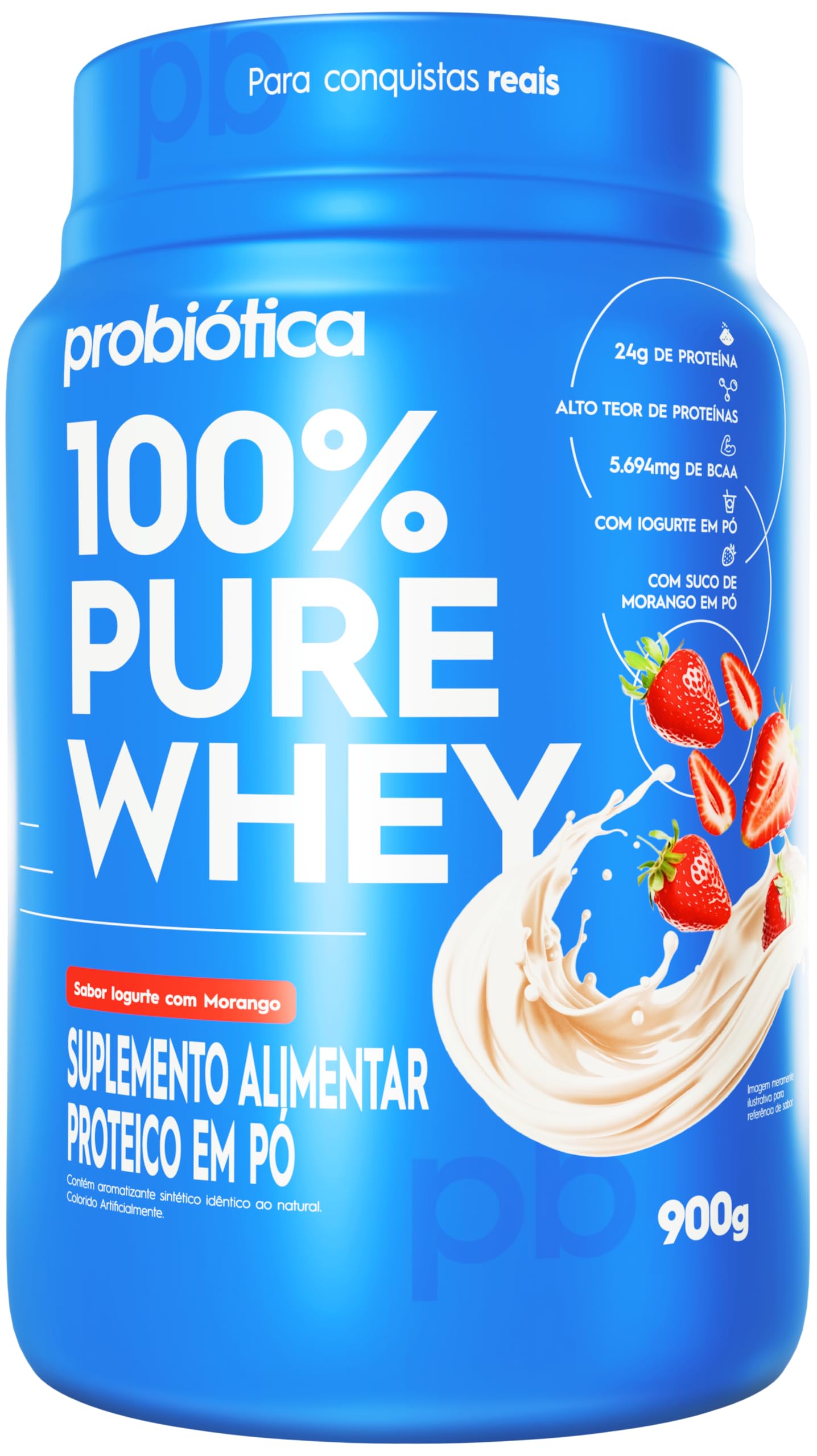 Pure Whey Morango Probiótica